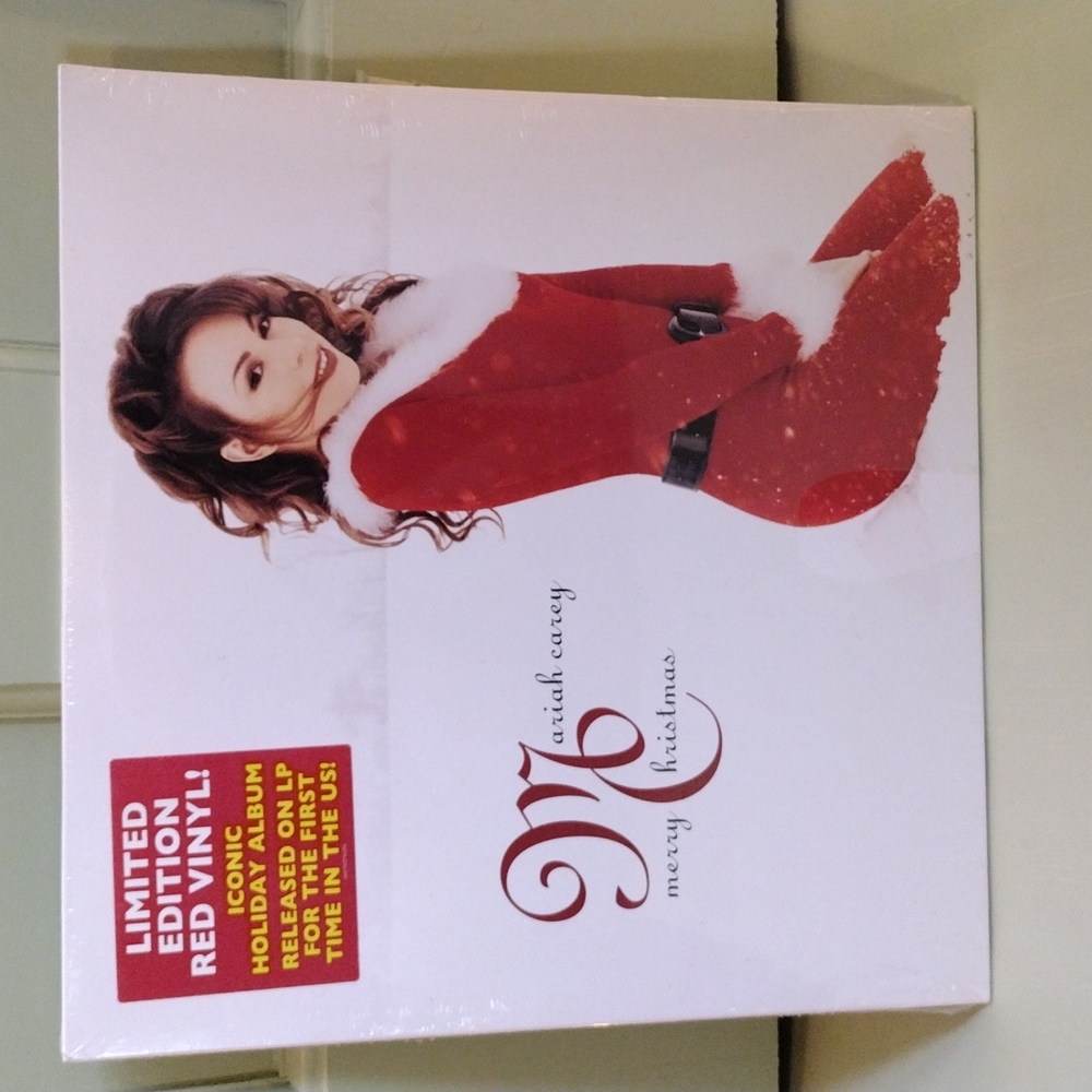 Mariah Carey Limited Edition Red Merry Christmas Vinyl record